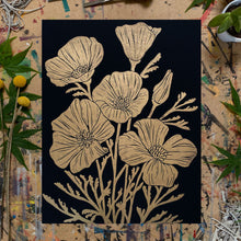 Load image into Gallery viewer, Golden Poppies | 11x14" Print