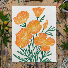 Load image into Gallery viewer, Golden Poppies | 11x14" Print