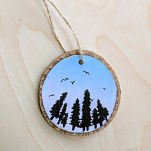 Load image into Gallery viewer, Painted Wood Slice Ornaments