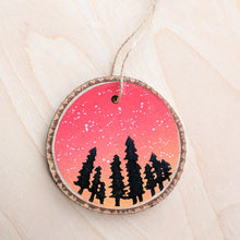 Load image into Gallery viewer, Painted Wood Slice Ornaments