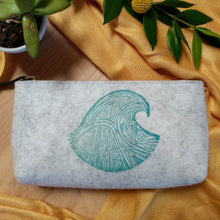 Load image into Gallery viewer, Wave Zipper Pouch in Heather Gray
