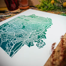 Load image into Gallery viewer, Streets of San Francisco | 11x14" Print in Teal-Green