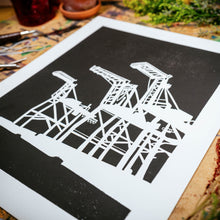 Load image into Gallery viewer, Port of Oakland | 11x14" Print in Black