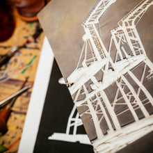 Load image into Gallery viewer, Port of Oakland | 11x14" Print in Black