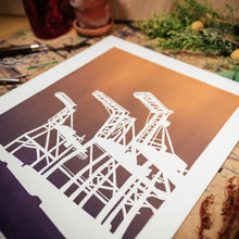 Load image into Gallery viewer, Port of Oakland | 11x14" Print in Plum/Peach