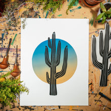Load image into Gallery viewer, Solo Saguaro | 11x14" Print