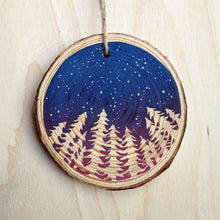 Load image into Gallery viewer, Night Stars Wood Slice Ornament
