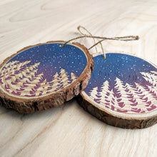 Load image into Gallery viewer, Night Stars Wood Slice Ornament
