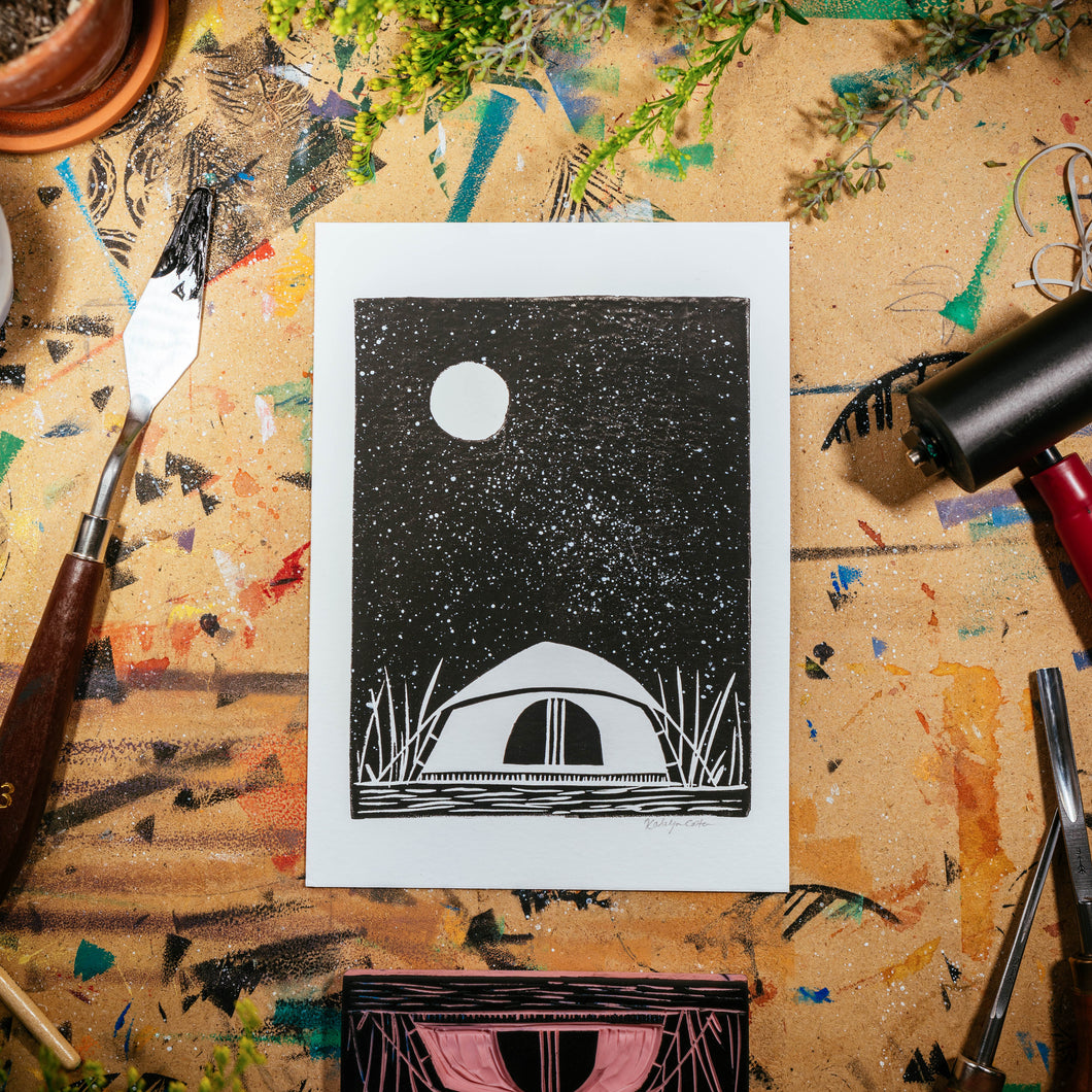 Camping Under the Stars | 5x7