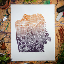 Load image into Gallery viewer, Streets of San Francisco | 11x14&quot; Print in Plum-Peach
